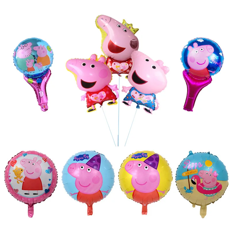 1 шт. 18 дюймов Peppa фигурка свиньи игрушки из воздушных шариков вечерние номер Dcorations Фольга шары игрушки Свинка Пеппа игрушки Пеппа Джордж подарок на день рождения
