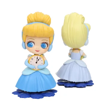 

New Arrival 9-12cm Anime Princess Figure Belle Cinderella doll PVC figure doll toy Cake Decorations Action PVC Model Toy Gifts