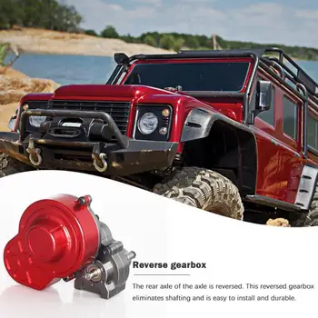 

Metal Transmission Gearbox for 1/10 RC Crawler Axial SCX10 Gear Box Reverse Part Shield Design to Prevent Dust Durable