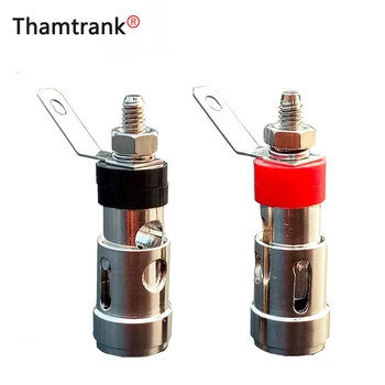

10pcs/lot Nickel Plated Banana Plug Jack Binding Post Spring Loaded Press Type Speaker Amplifier Terminal 5 Pairs Red+Black