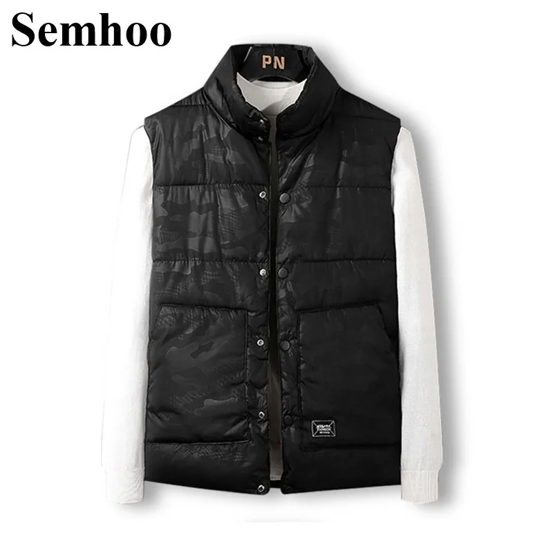  2019 Winter New Down Vest Thick Warm Loose Sleeveless Single-breasted Men Women Couple Jacket Cotto