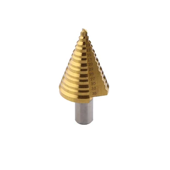 

Titanium Shank High Speed Step Cone Drill Triangular Bit Set Hole Cutting Tools