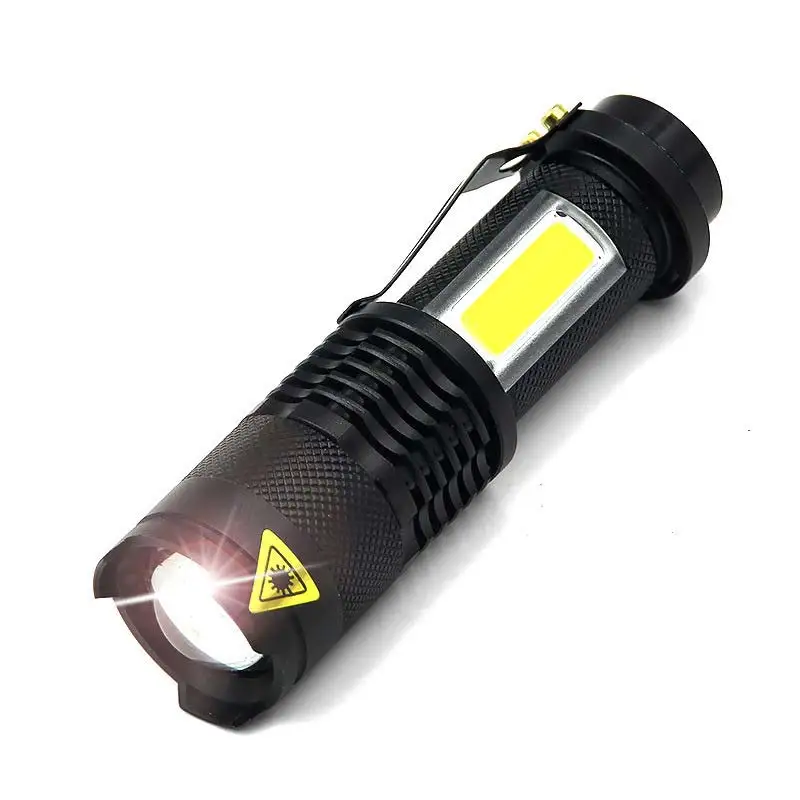 

BRELONG COB LED Flashlight, Super Bright 4 Modes Mini Handheld Flashlight, Waterproof Pocket Light Adjustable Focus Handheld