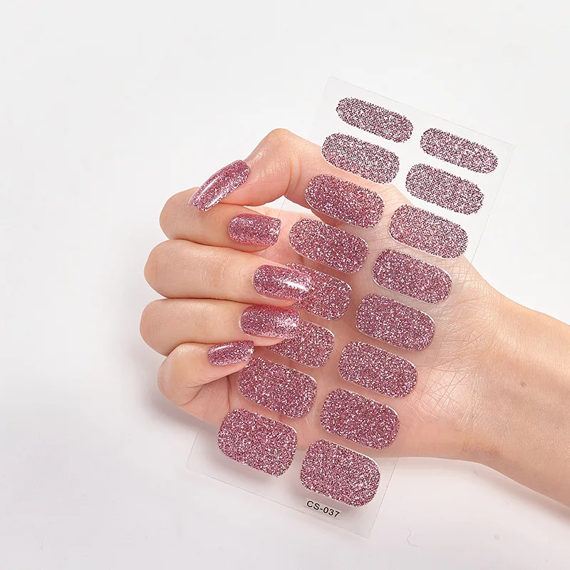 Sticker For Nails Glitter Series Powder Sequins Full Beauty Nail ...