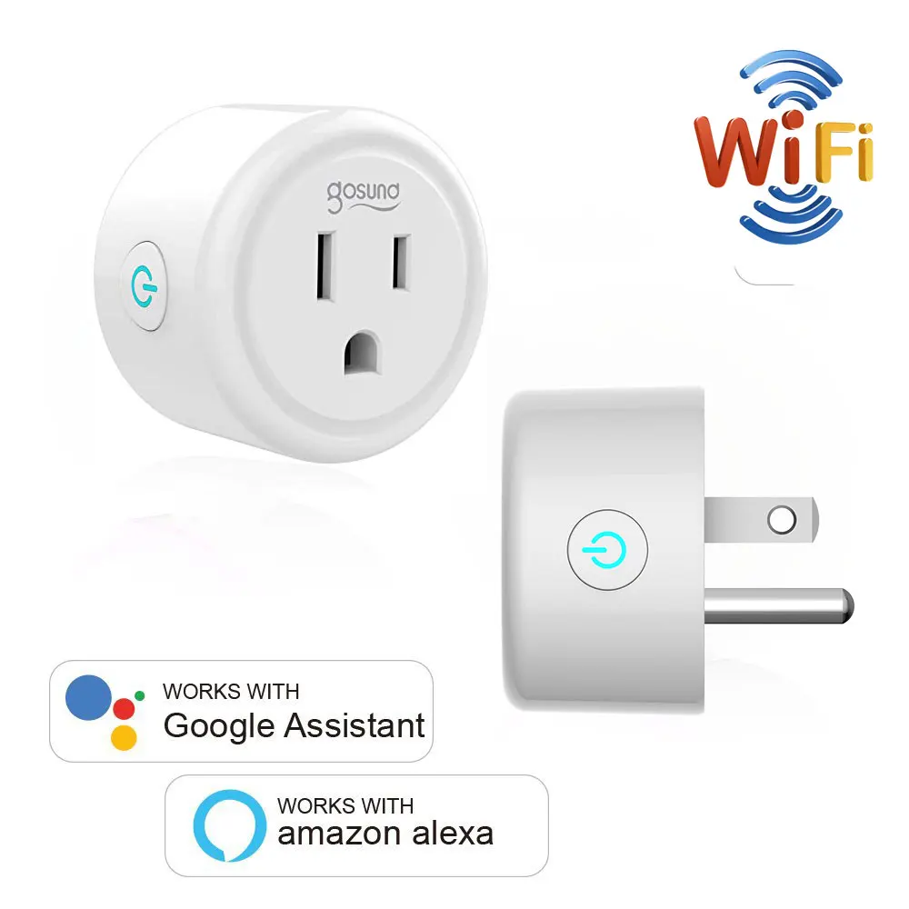 Умная розетка Gosund Wi Fi 220 В 10 а с дистанционным управлением работает Amazon Alexa/Google