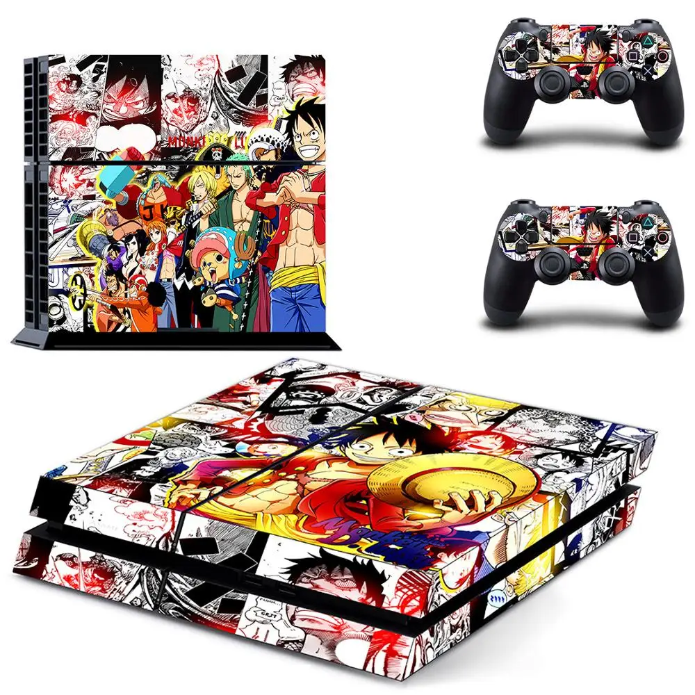 GYTM0867 One piece Luffy PS4 наклейка s Play station 4 кожа PS 4 наклейка Наклейки Обложка для playstation 4 PS4 консоль и контроллер Кожа винил - Цвет: GYTM0867