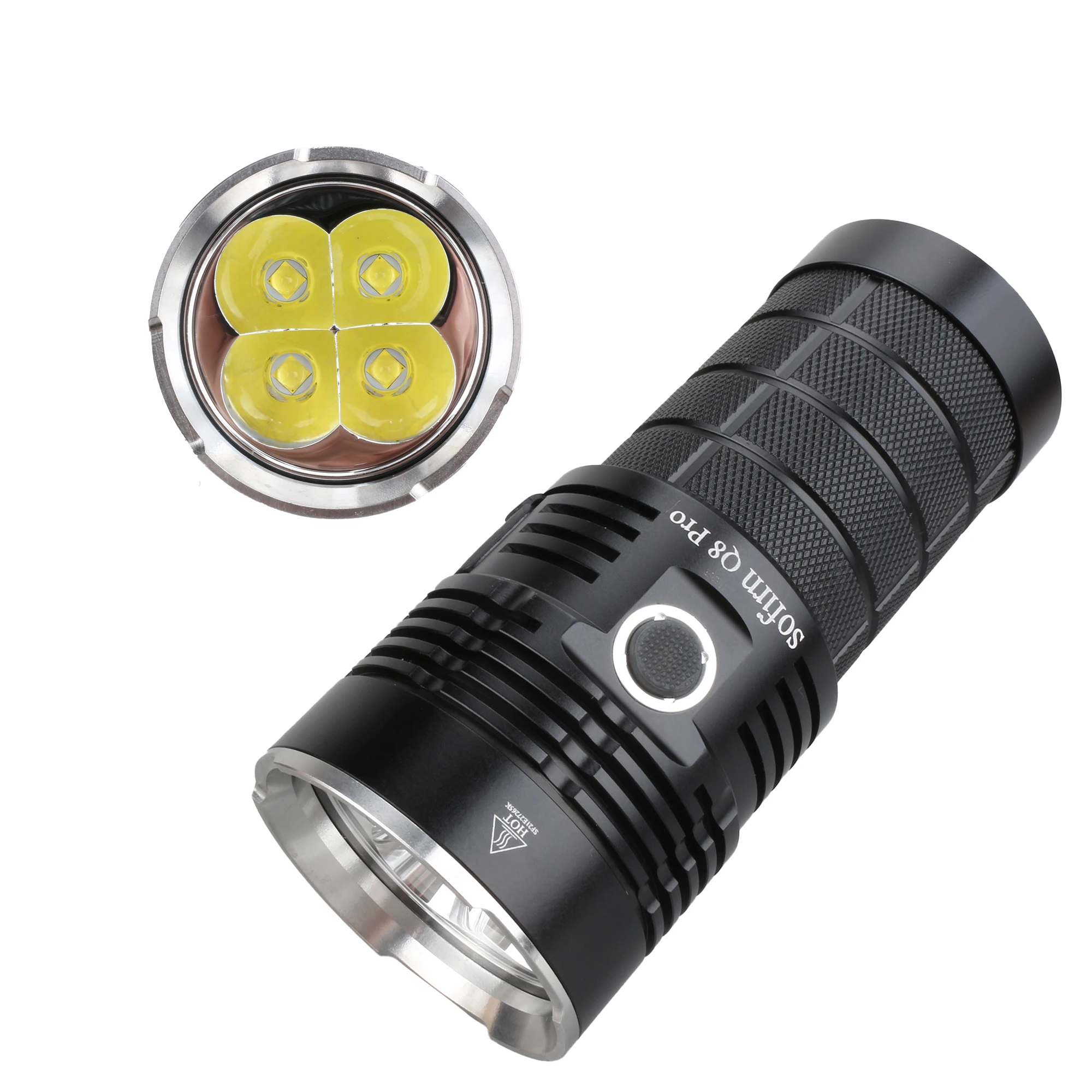 Sofirn Q8 Pro Powerful 11000 Lumen Built-in USB-C Rechargeale Port with 4* Cree XHP50.2 LEDs Anduril Flashlight