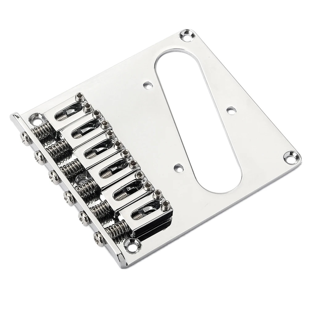 6 Strings Electric Bass Bridge W/ Screws Wrench Bridge Set Accessories
