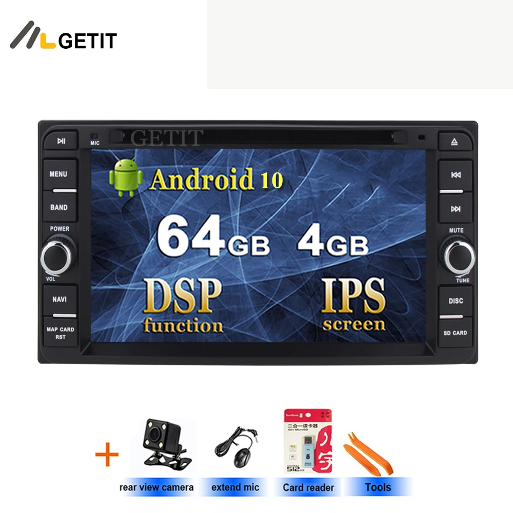 Android10 Car DVD Video Player for Toyota Terios Old Corolla Camry Prado RAV4 Universal with Radio WiFi Bluetooth GPS | Автомобили и