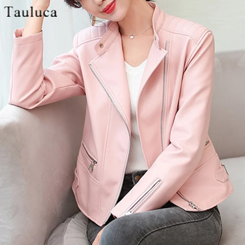 

Luxury Brand Women's PU Leather Jacket Faux Soft Leather Jacket Coat Female Motorcycle Biker Ladies chaqueta cuero mujer Tops