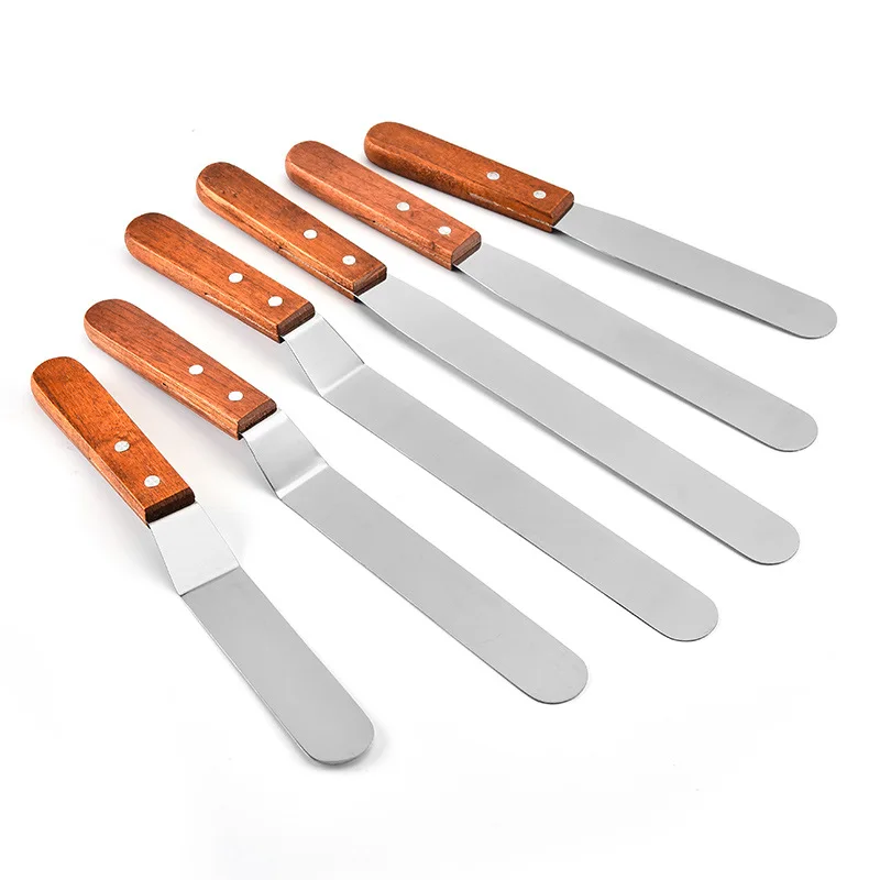 4/6/8/10 inch Stainless Steel Cake Spatula Butter Cream Icing Frosting Knife Smoother Kitchen Pastry Decoration Tools | Дом и сад
