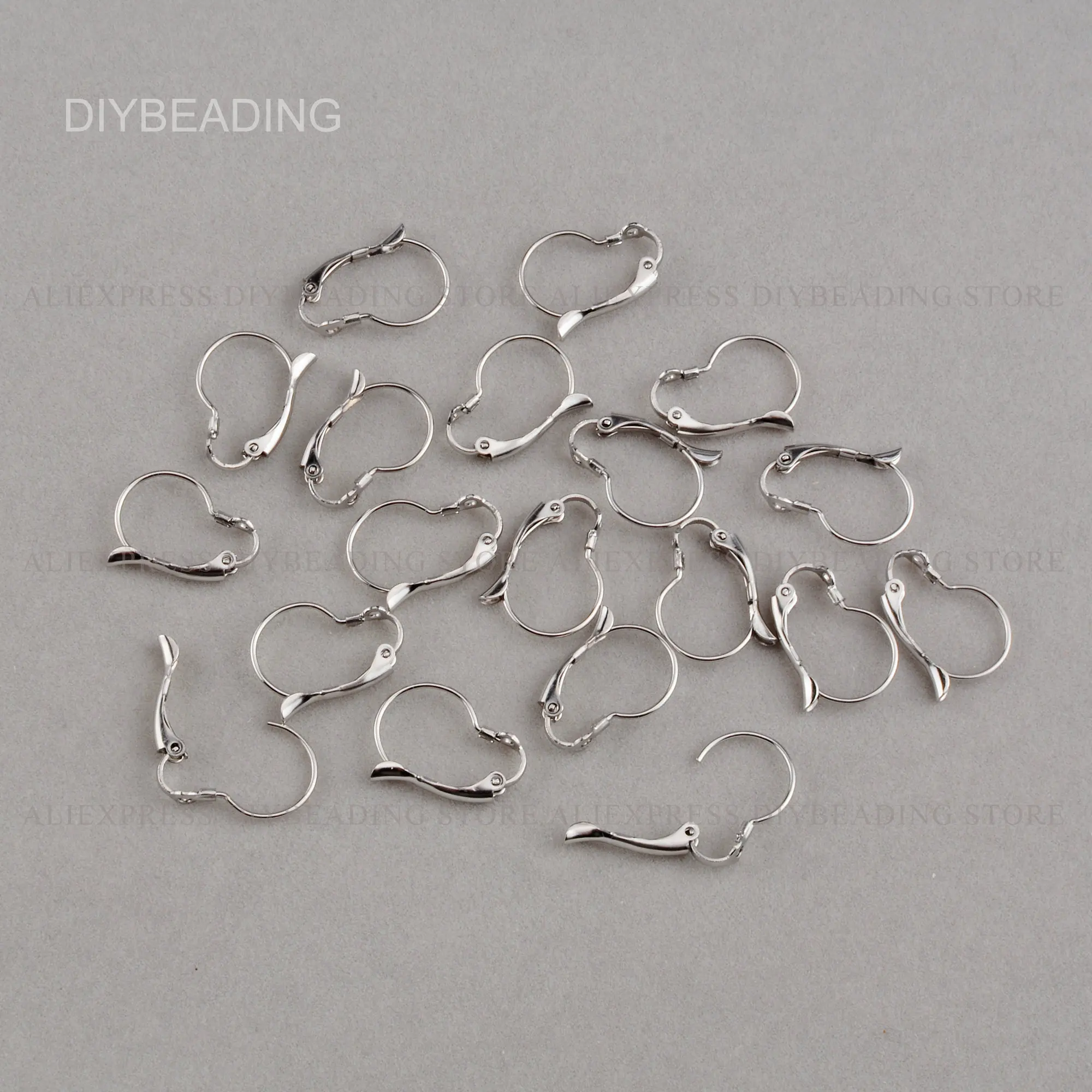 20-500 Pcs Leverback Earring Wires Hooks/Hoops Lever Back Earring Findings/Stainless Steel Earwire Component for Earring Making