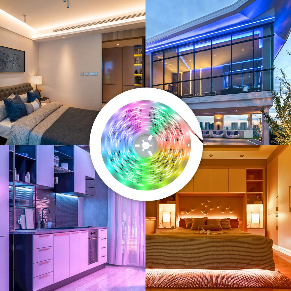 Умные светодиодные ленты 5050RGB с Wi Fi светильник световые полосы s 5/10 м 150/300LED