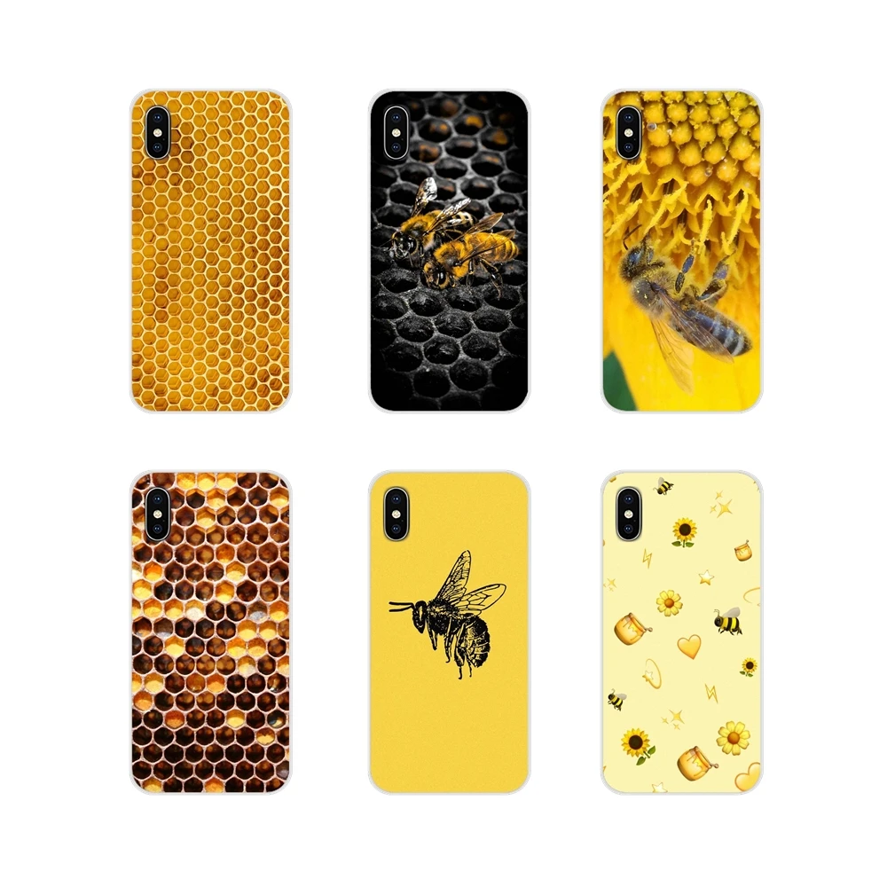 Аксессуары чехлы для телефонов Samsung Galaxy S2 S3 S4 S5 Mini S6 S7 Edge S8 S9 S10E Lite Plus honeycomb bee |