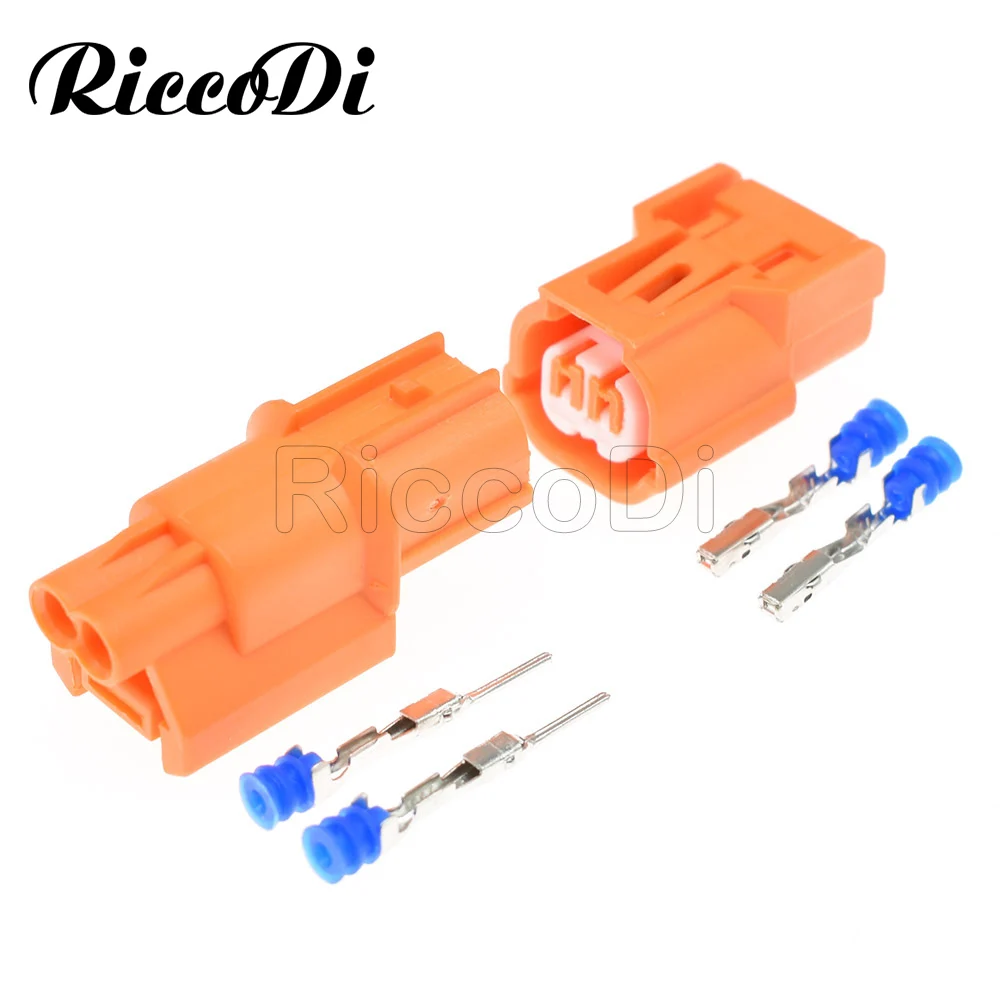 1/5/20Sets Kit 2 Way Male Female Orange Waterproof Connector Pressure Sensor Turn Signal Plug With Terminals 6188-0590 6189-0891 |