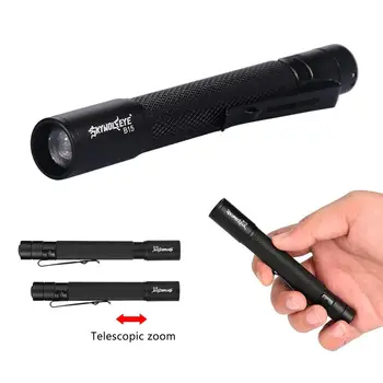 

Portable Mini Led Flashlight Torch Zoomable Adjustable 3 Modes For Medica