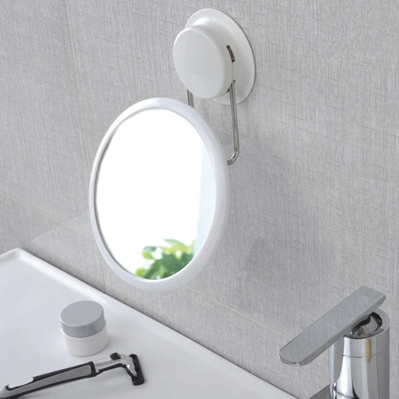 ABVP 360 Вращение сильная присоска косметическое зеркало для ванной комнаты зеркало для макияжа Туалет съемные зеркала для ванной Белый Бесплатный удар