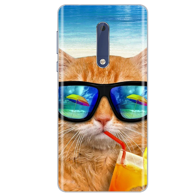 For Nokia 5 Case Soft TPU Silicone Phone Case For Nokia 5 Nokia5 Case TA-1053 TA-1024 TA-1044 TA-1027 Soft Back Cover Bumper Bag flip phone case