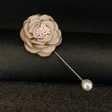 [Oumuli Figure] New Style Cool Chiffon Flower Fabric Corsage Creative Ethnic-Style Brooch Clothing Accessories