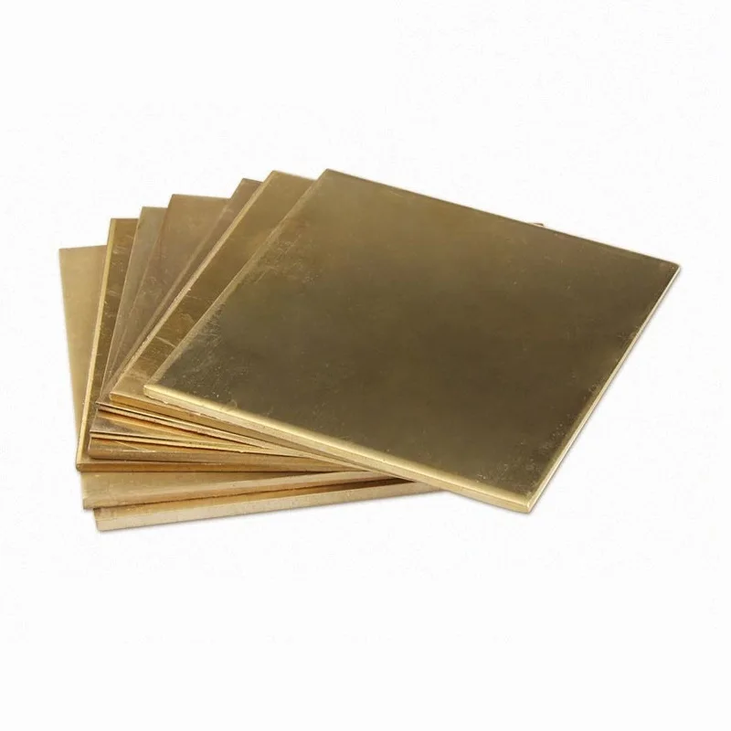 0.5/0.8/1/1.2/1.5/2/2.5/3 mm Thick Brass Plate Metal Cut Sheet Various sizes 