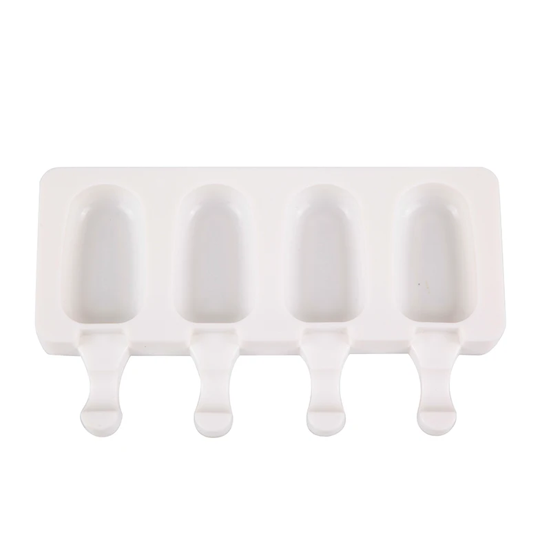 4/8 Holes Silicone Ice Cream Mold Ice Cube Tray Chocolate Popsicle Moulds DIY Dessert Homemade Baking Tools IcePop Makers