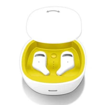 Белый Мини TWS наушники настоящие беспроводные Bluetooth наушники с микрофоном стерео-гарнитура Спортивная bluetooth-гарнитура с зарядным устройством - Цвет: Белый