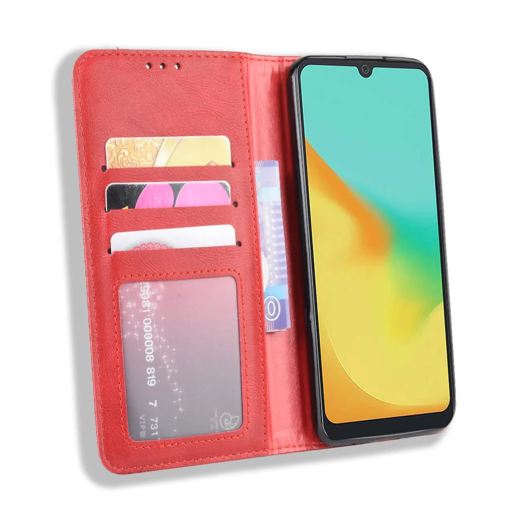 Для zte Blade A7 A5 чехол в стиле ретро из искусственной кожи с откидной подставкой Магнитный чехол-кошелек с отделениями для карт и ремешком на руку