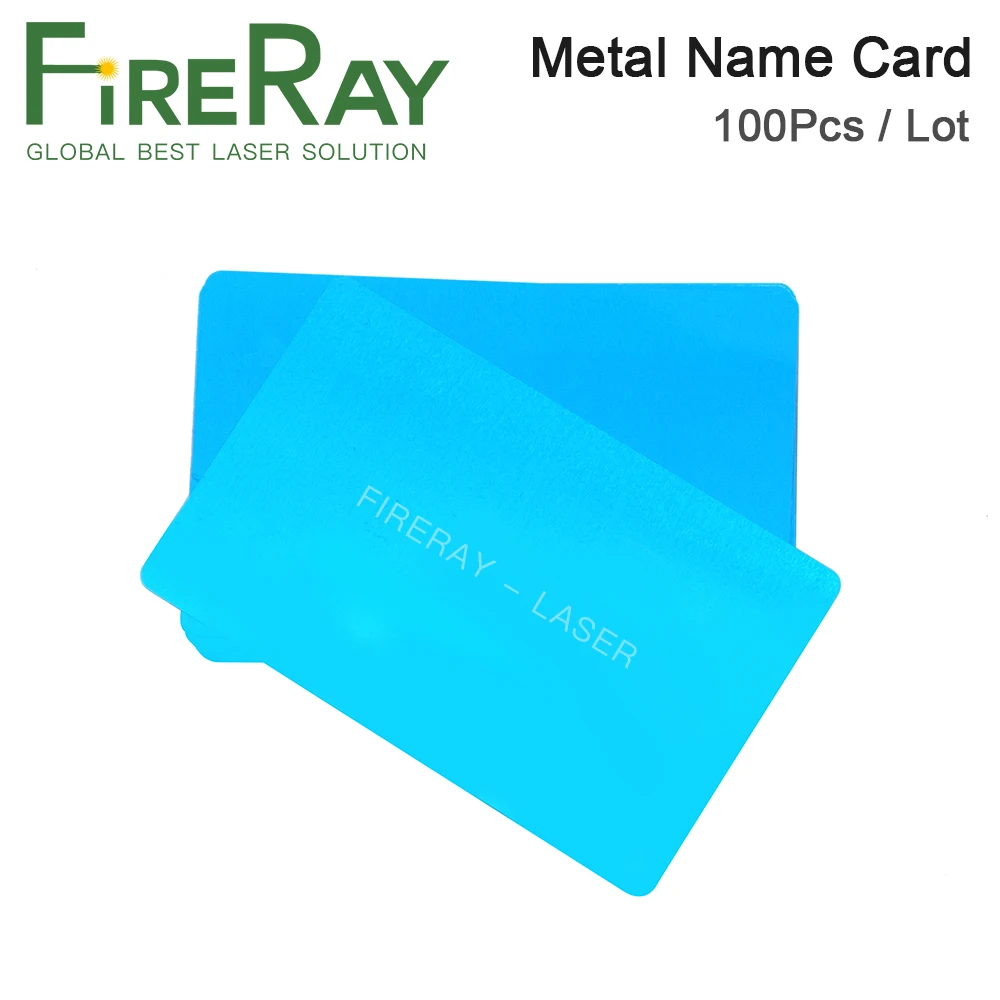 Fireray 100 шт./лот визитная карточка Многоцветный алюминиевый сплав металлический