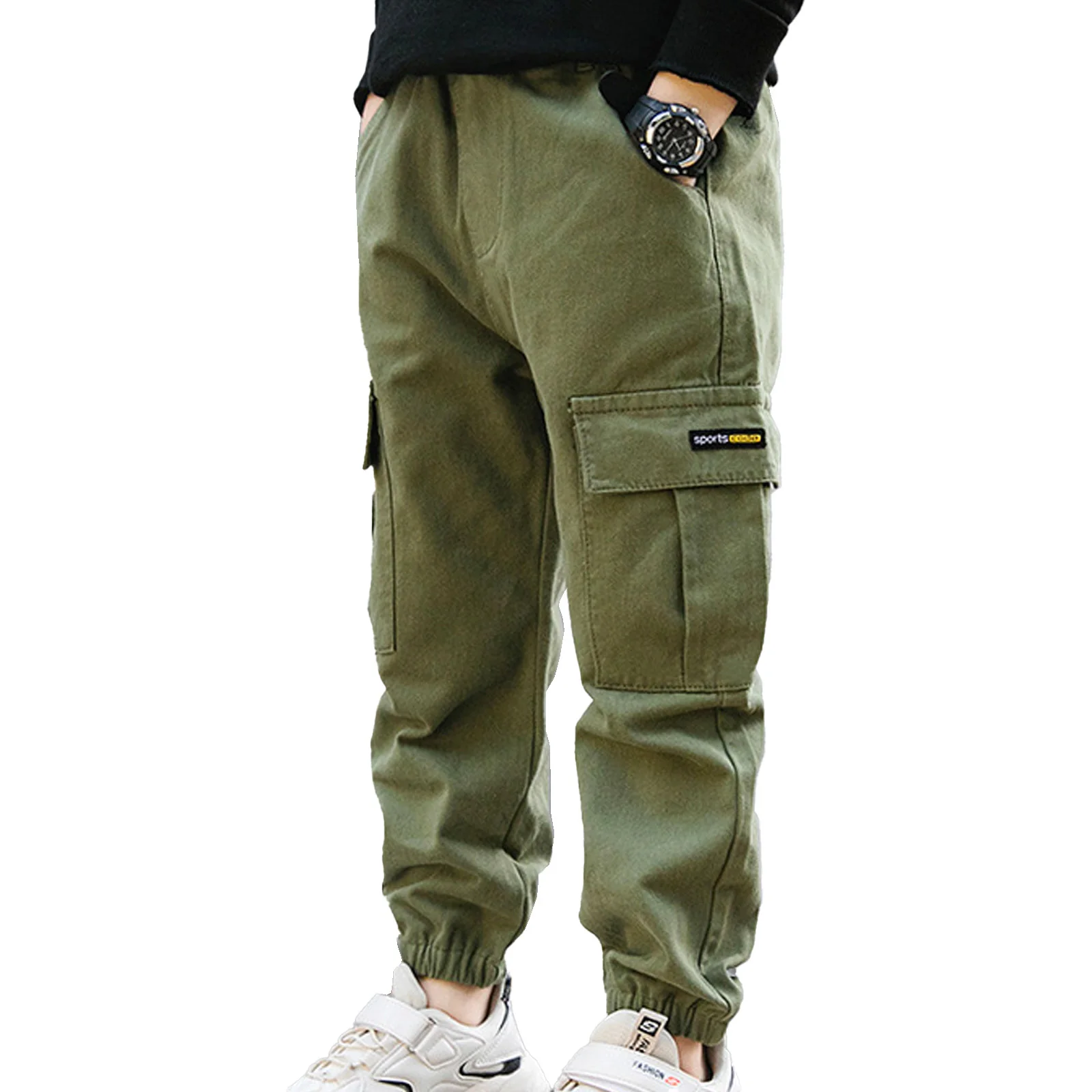 

Kids Boys Jogger Pants Spring Autumn Fashion Cotton Cargo Pants For Teenage Boys 6 8 10 12 14 Years Trousers Children Sweatpants