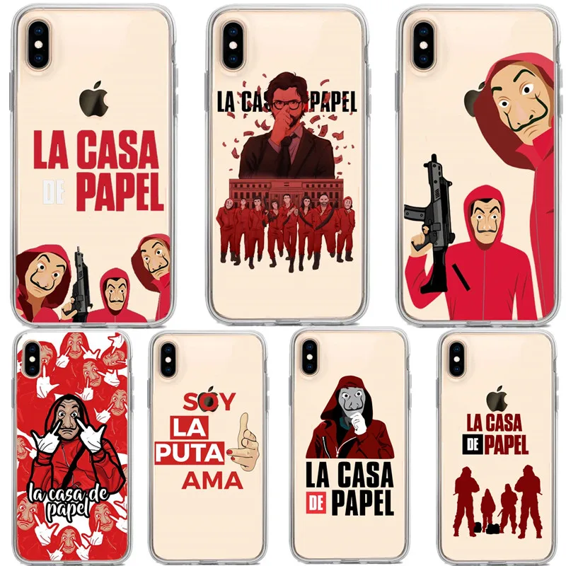Чехлы для телефона La casa de papel Bella Ciao мягкие силиконовые чехлы из ТПУ iPhone X 6 6S 7 8 Plus XR