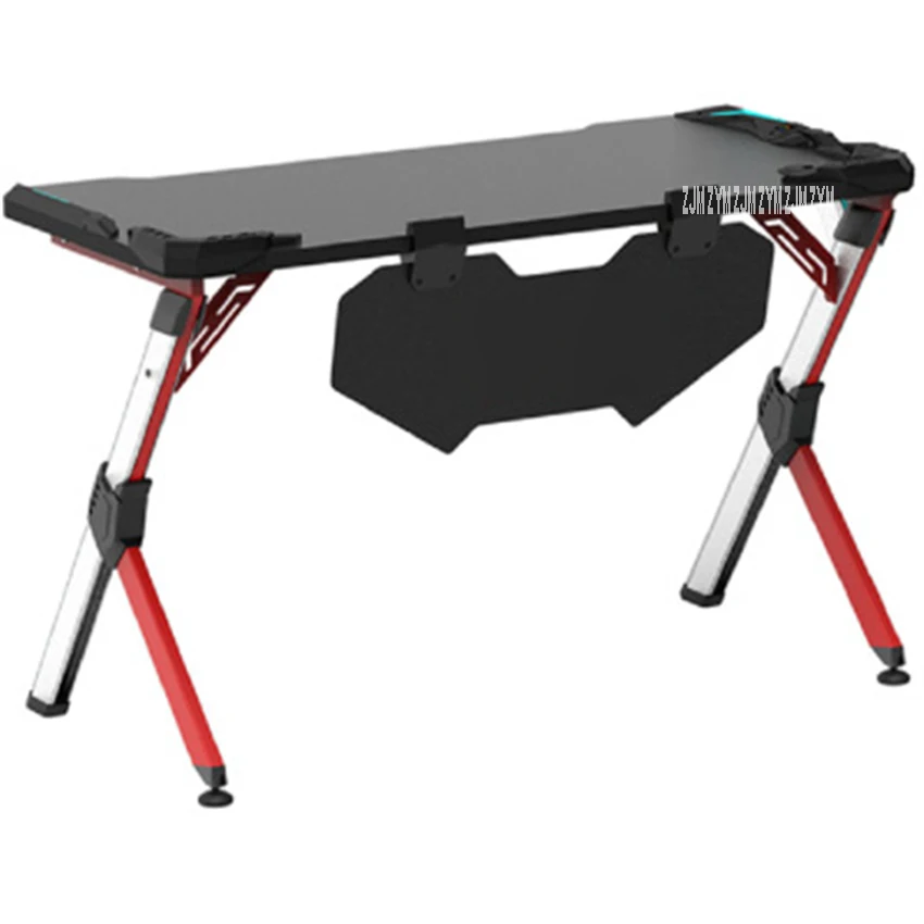 R-D Modern Simple E-Sports Computer Table Gaming Laptop Desk Profession Aluminum Alloy R-shape Leg