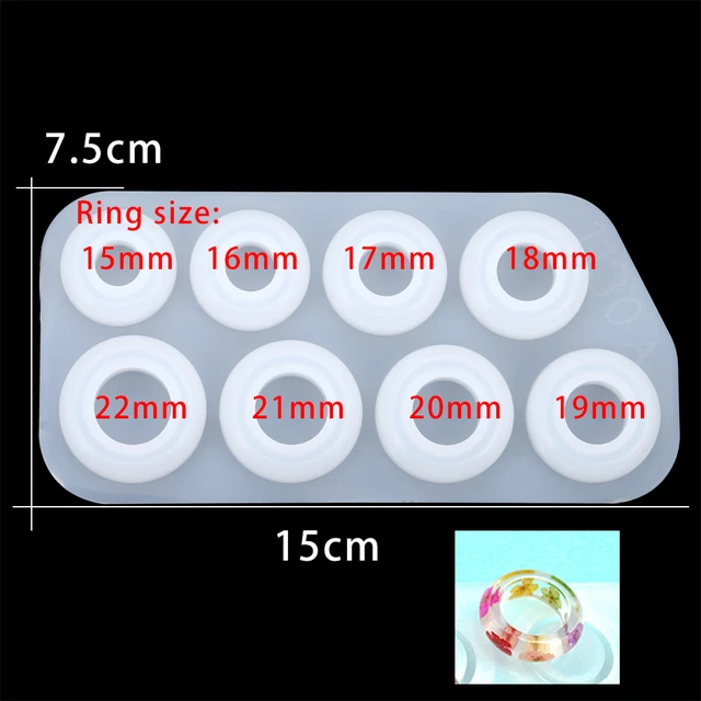 1Pcs Rings Resin Epoxy Molds Mixed Size Silicone Casting Molds Tool For DIY Jewelry Making Findings Supplies Accessories 15