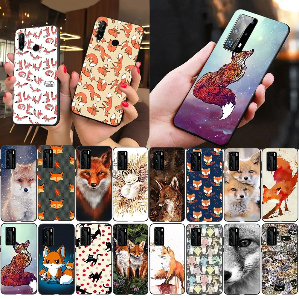 Мягкий силиконовый чехол Z15 Animal More Cute Fox cat для Huawei Honor 8A 8X 8C 9X Pro Note 10 9 8 Lite TPU|Бамперы|