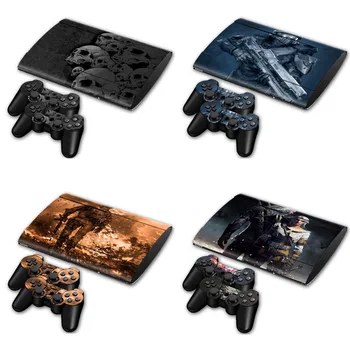 

Fashion Design Vinyl Decal Skin Sticker For PS3 Super slim 4000 Console and Controllers