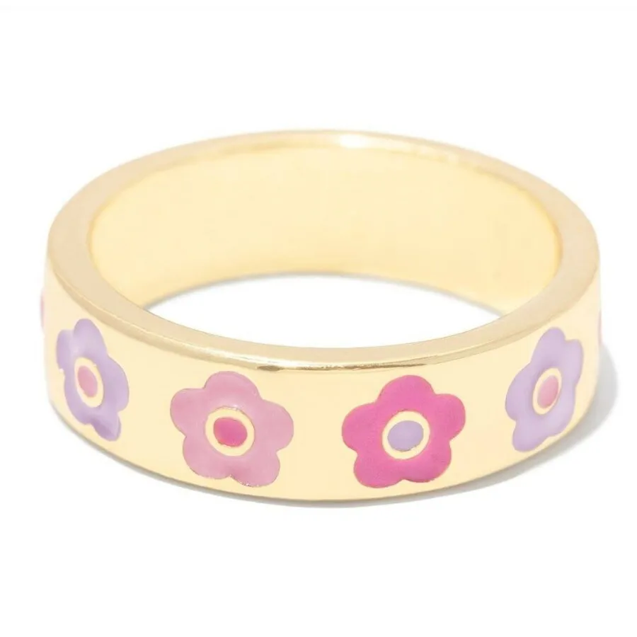 Smile Gal Ring Alien Flower Queen Rings Namel Thick Ring Size Luxury Spring Fine Lucky Jewelry Heart Clouds Rings for Women Gift - Image 4