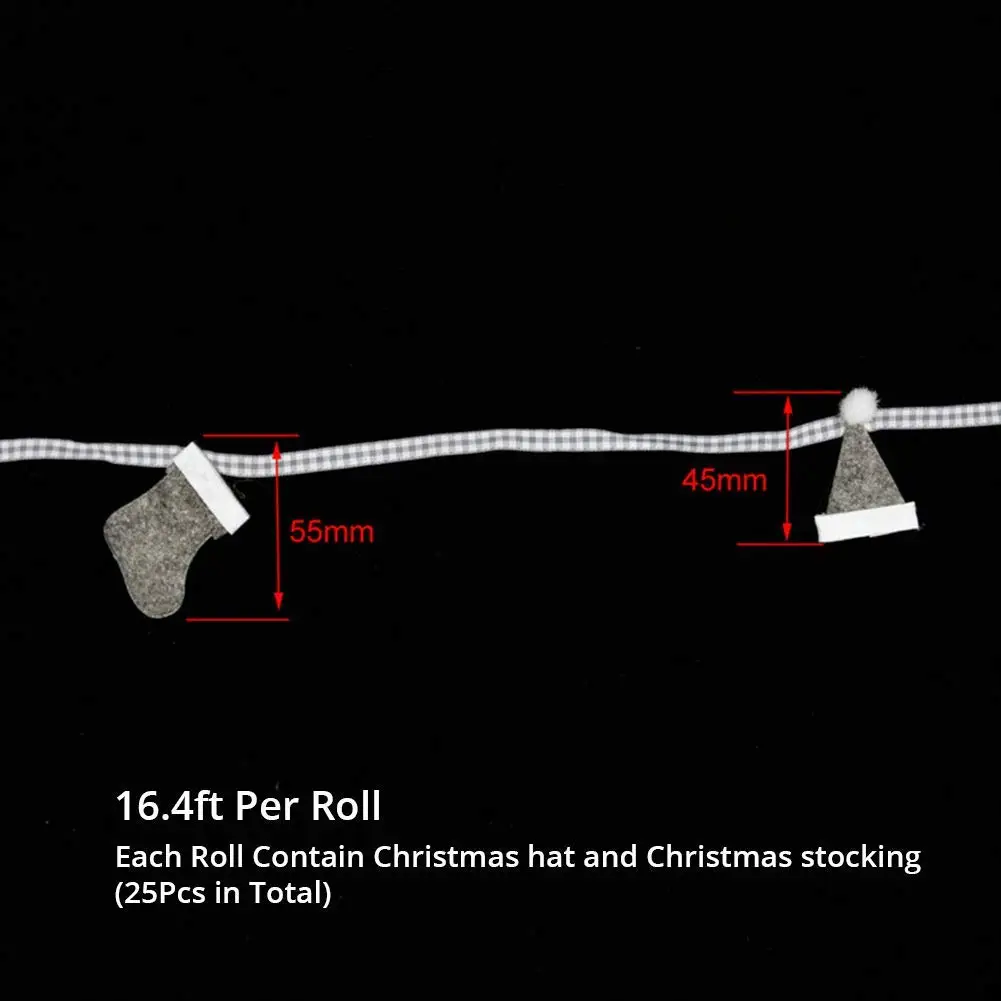 5 метров Рождественская лента ручной работы DIY шитье ремесло звезда шарик цепи галстуки-ленты подарочная коробка веселое Рождественское дерево украшения ленты