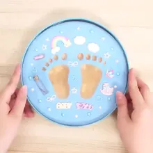 Baby Hand Foot Inkpad Ultra Stereo Care Air Drying Soft Clay Handprint  Imprint Kit Casting Toys