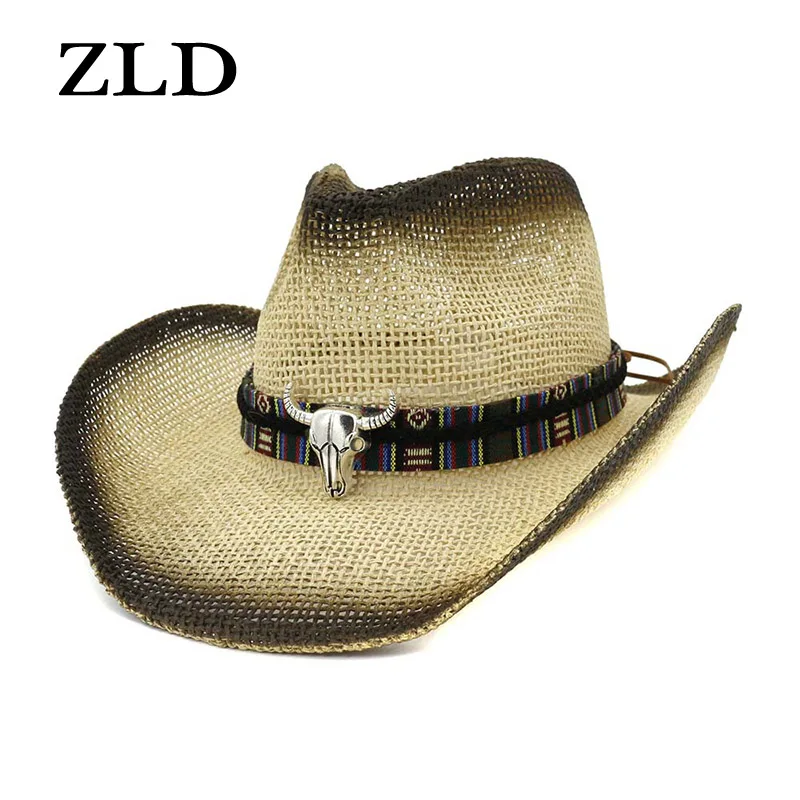 men's denim cowboy hat