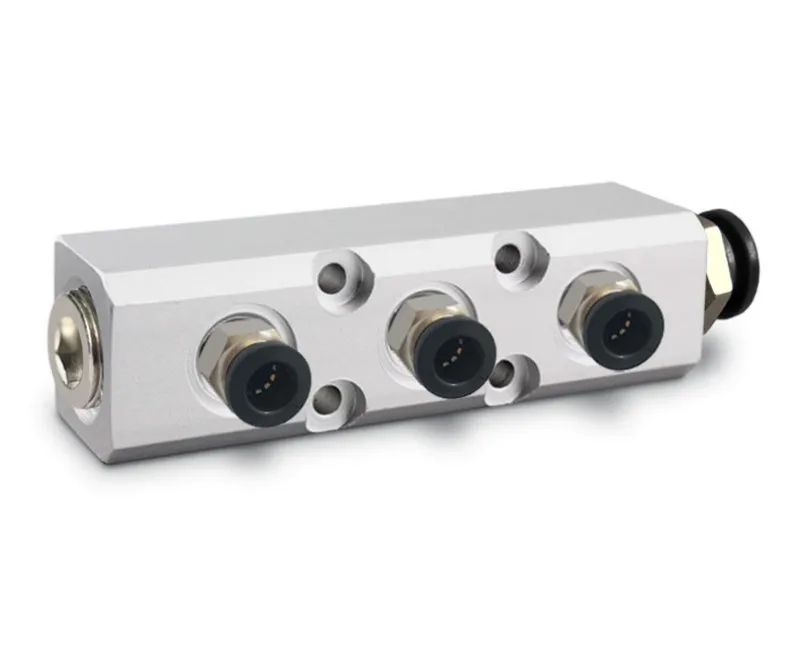 

pneumatic distributor multi-line air drain air distributor oil drain drain splitter air block air drain Material aluminum