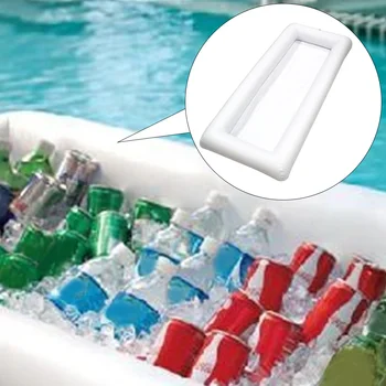 

Multifunction Inflatable Ice Serving Buffet Bar With Drain Plug Camping Beer Table Drinks Tray Summer For Party Picnic Holder