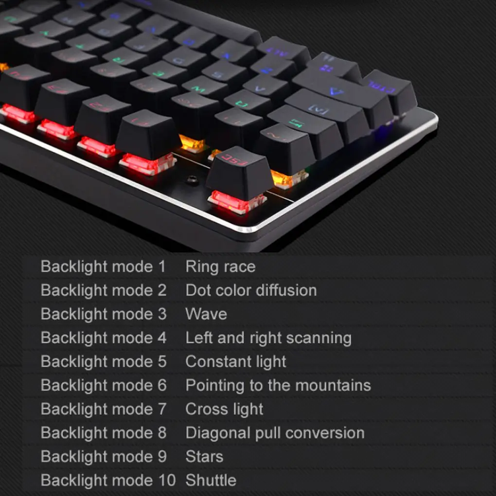 IMICE MK-X80 крутая игра механическая клавиатура ПК Проводная ноутбук универсальная цветная подсветка игровая клавиатура
