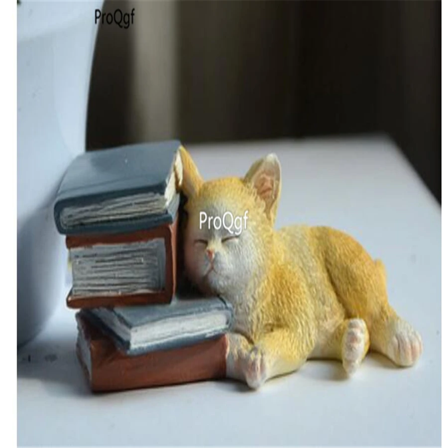 

ProQgf 1Pcs A Set Cat Always thinking about life Statue angtoutingxiong
