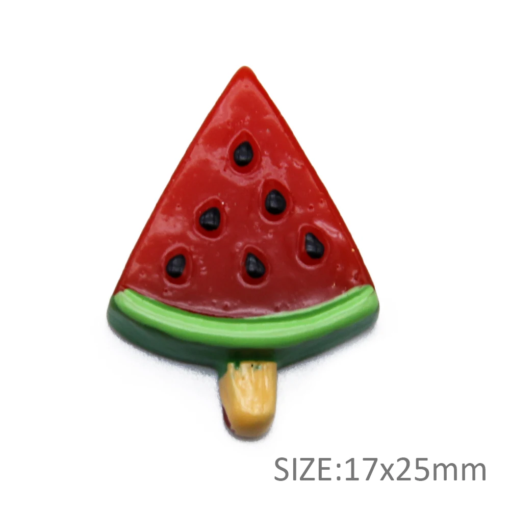 David accessories 25 шт./лот, фруктовый принт «3D смолы DIY заколка для волос, сумок, обуви, чехол для телефона с Материал полимерное украшение для дома, 25Yc2567