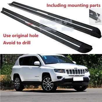 

New arrived good quality for Jeep Compass 2010 2011 2012 2013 2014 2015 2016 running board side step Nerf bar pedal