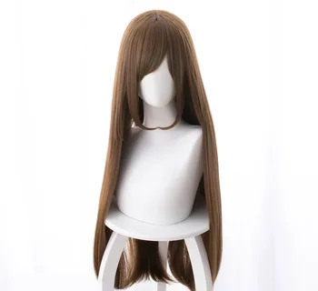 

Domestic Lover Hina Tachibana Cosplay Wigs High-temperature Fiber Brown Long Straight Hair with free hair net
