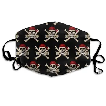 

Comfortable Two Layer Dust Mask, Soft Pirate Skull Crossbones Scarf Face Mask Cover Mouth For Adults And Teens