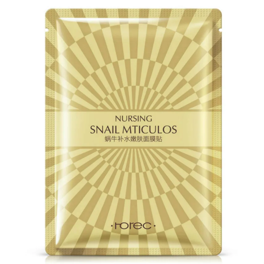 

1Pcs Snail Extract Moisturizing Skin Care Six Fruit Facial Mask Moisturizing Cucumber Honey Pomegranate Fruit Aloe Sheet Mask