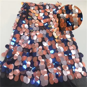 

2019 new hot selling high quality African sequins lace fabric laser embroidered lace fabric for party dress free shipping