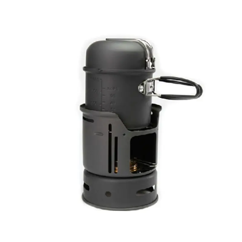 Ultralight Alcohol Stove Kit Outside wind proof alcohol stove camping set pot students pot dormitory picnic boiler small pot
