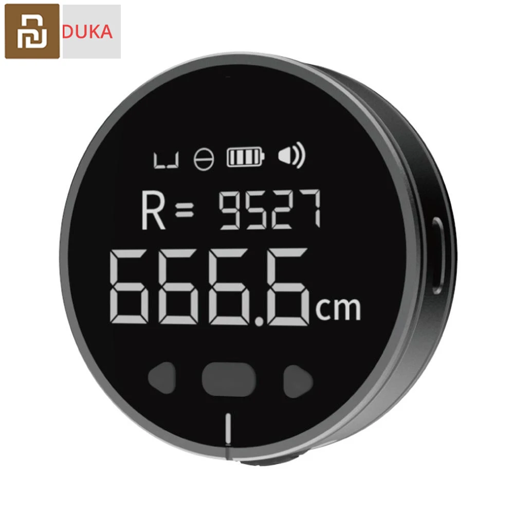 Youpin DUKA Electronic Measuring Ruler LCD USB Charging High Precision Flat Measure Curve 99m Rangefinder Tool | Электроника